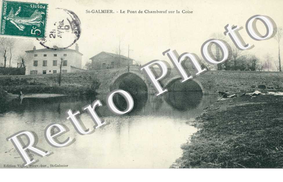 St Galmier, le Pont de Chamboeuf sur la Coise