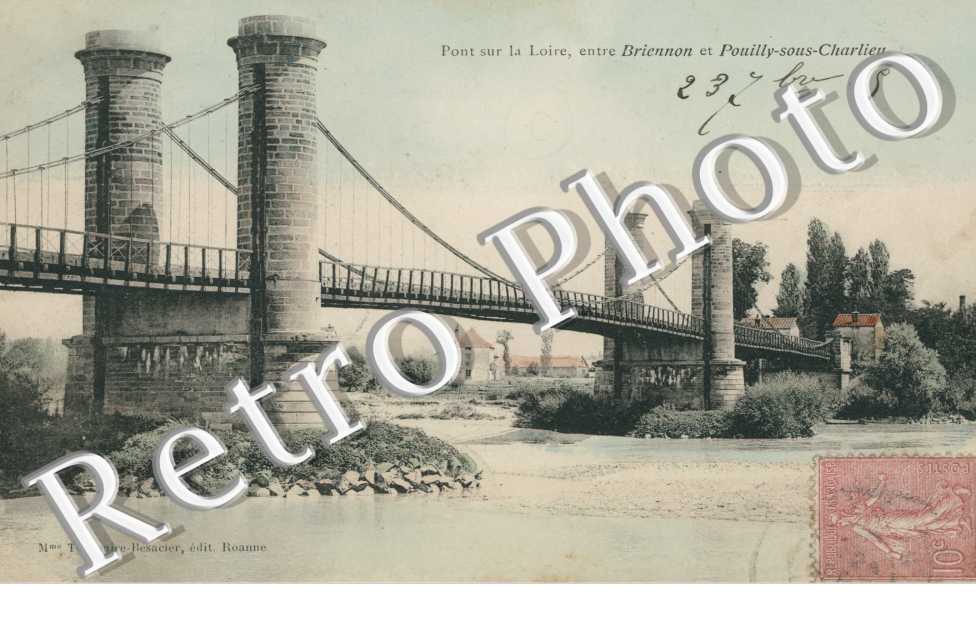 le Pont sur la Loire entre Briennon et Pouilly-sur-Charlieu