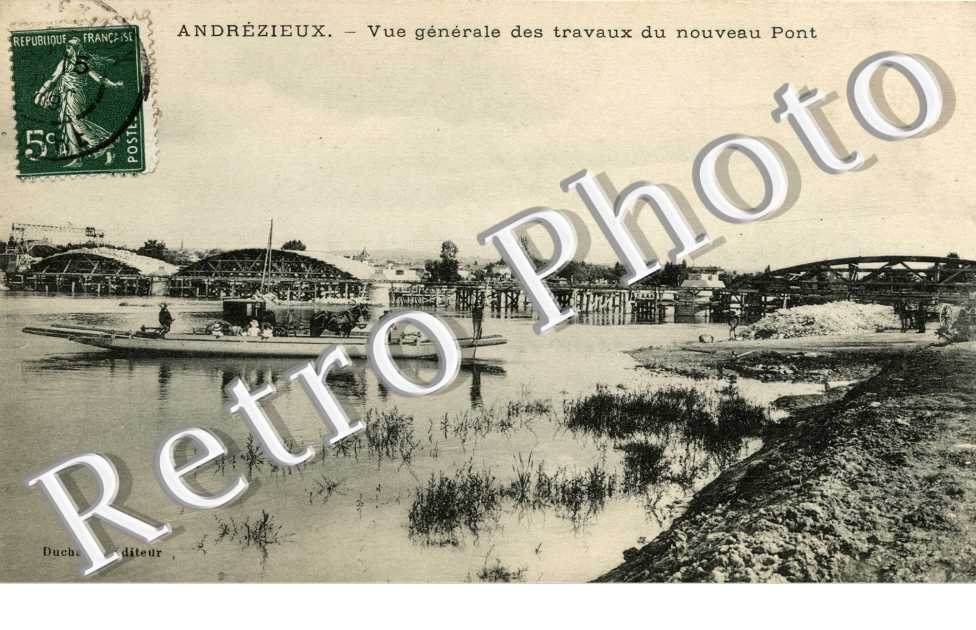 Vue generale des Travaux du Nouveau Pont