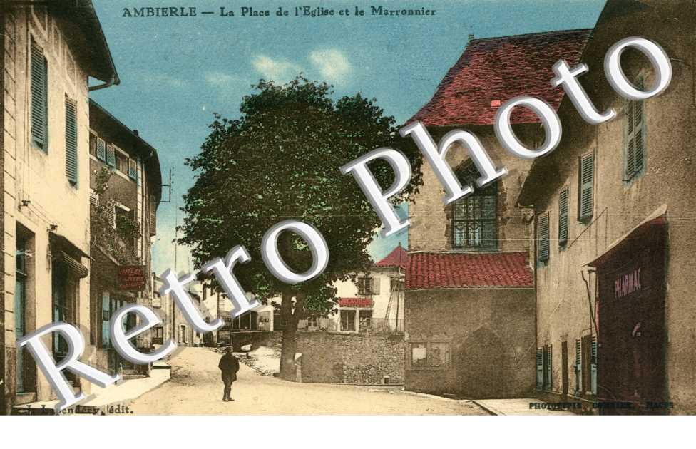 la Place de l'eglise et le maronnier
