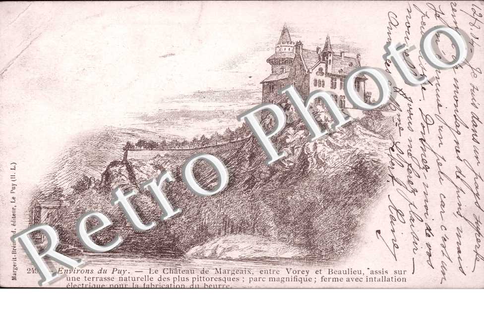 Le Chateau de Margeaix - Gravure