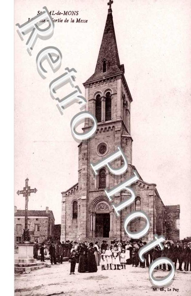 l'eglise, sortie de la messe