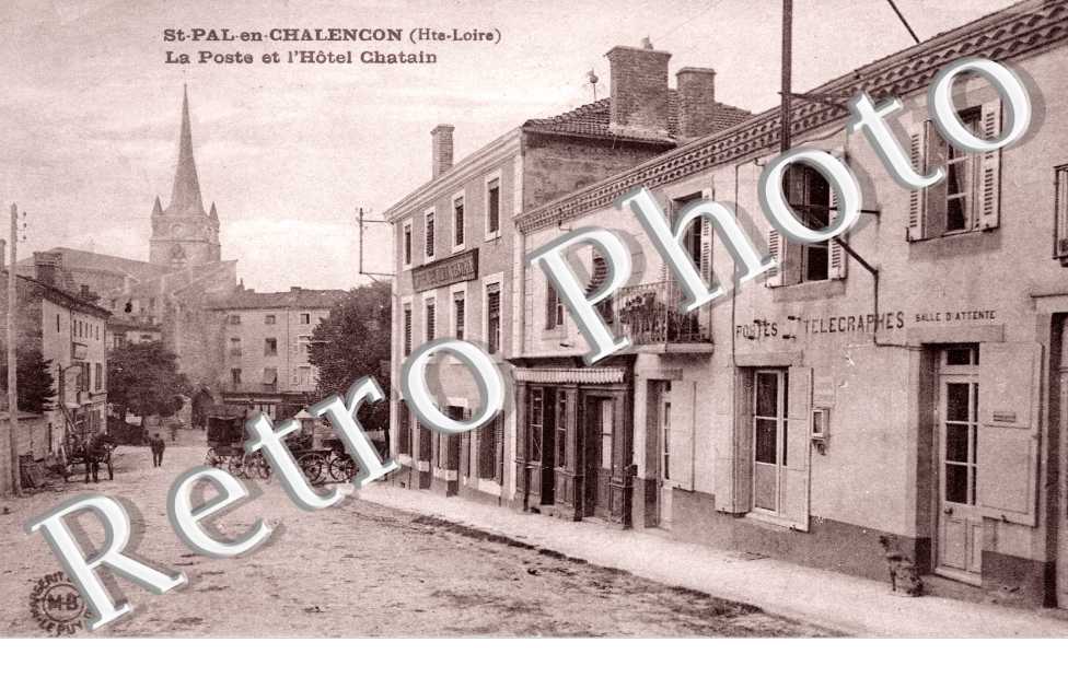 la poste et l'hotel Chatain