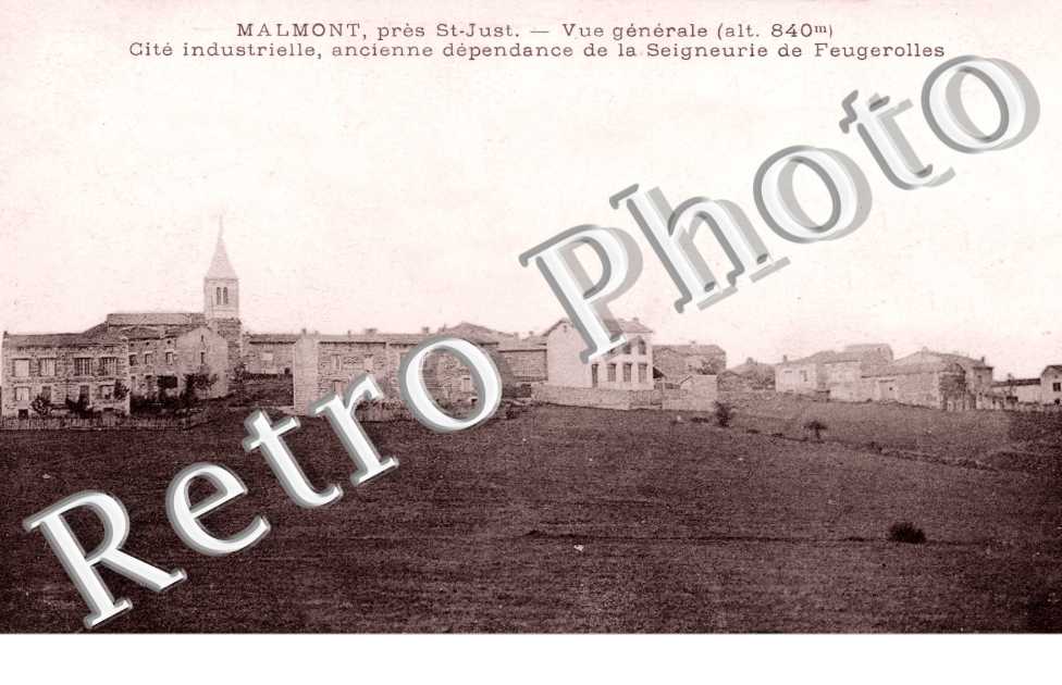 Malmont, Vue Generale, Cite Industrielle, ancienne dependance de la Seigneurie de Feugerolles