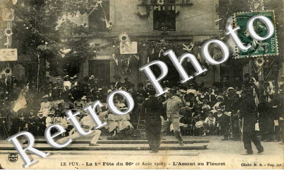 La fete du 86eme regiment Le 6 aout 1908 L'assaut au fleuret
