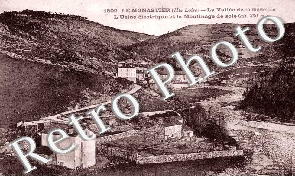 la Vallee de la Gazeille, l'Usine electrique et le Moulinage de soie
