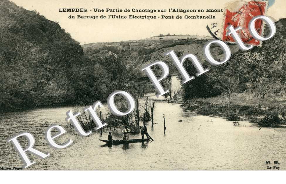 Une partie de canotage sur l'Allagnon en amont du barrage