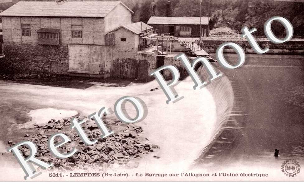 le Barrage sur l'Allagnon et l'Usine Electrique