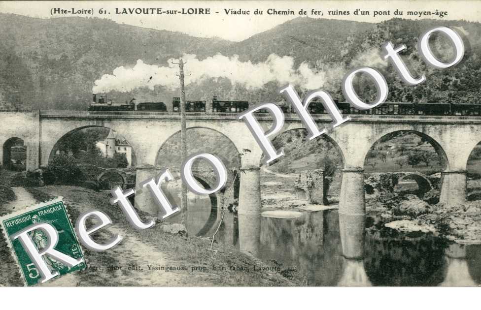 viaduc du chemin de fer, ruines d'un pont du Moyen-Age