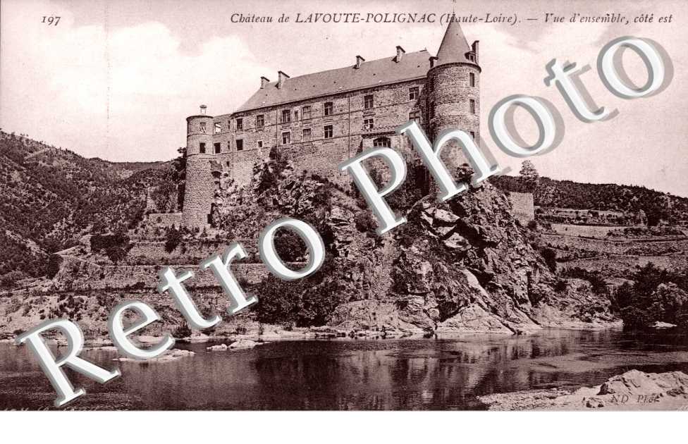 chateau de Lavoute-Polignac, vue d'ensemble, cote est
