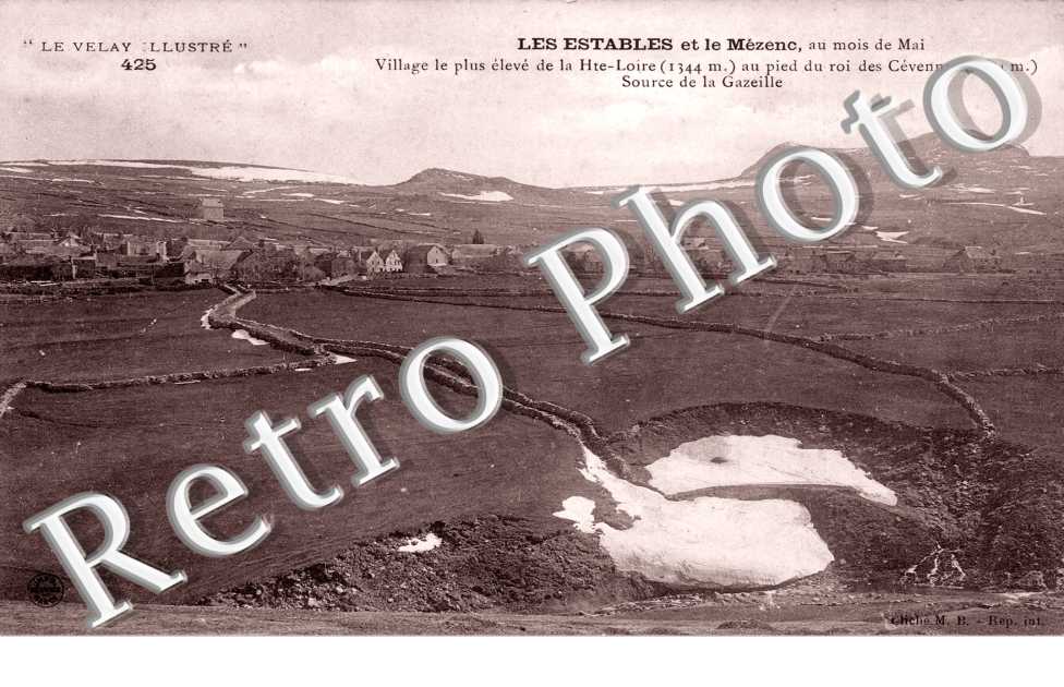 les Estables et le Mezenc Village le plus eleve de la Hte Loire