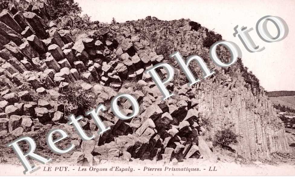 le Puy, les orgues d'Espaly, pierres prismatiques