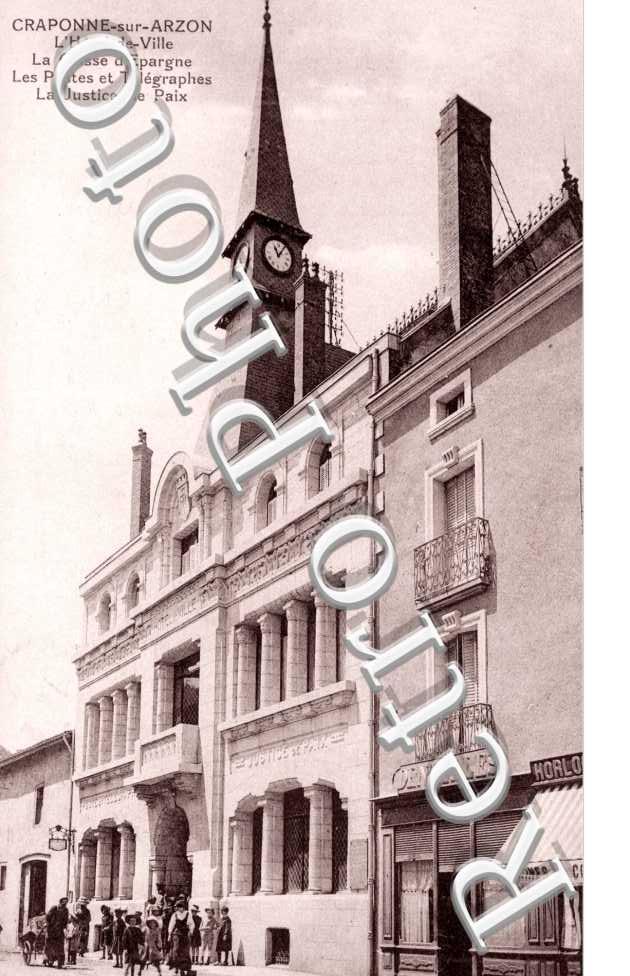 L'Hotel de Ville, la Caisse d'Epargne, les Postes et telegraphes