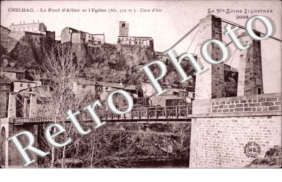 le pont d'Allier et l'eglise