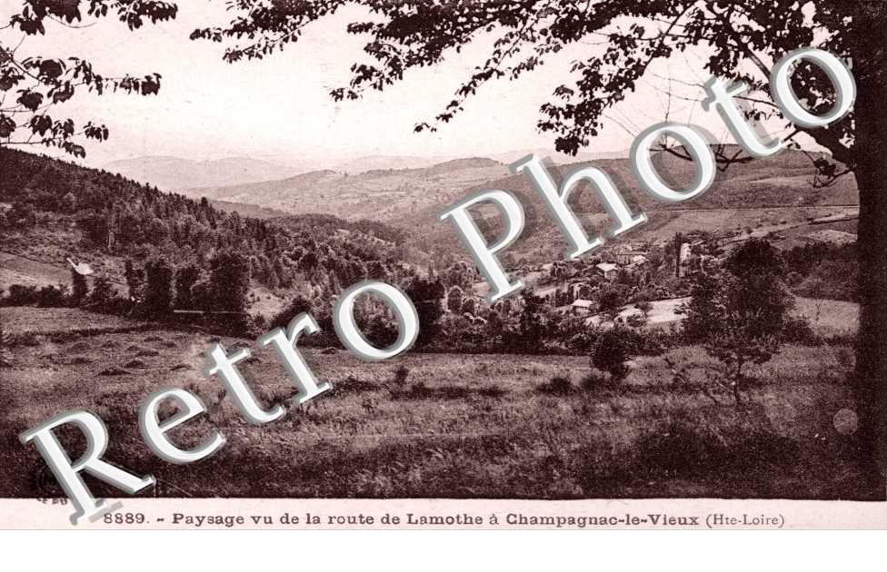 Paysage vu de la route de Lamothe