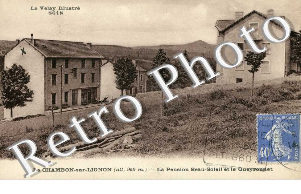 la pension Beau-Soleil et le Queyronnet