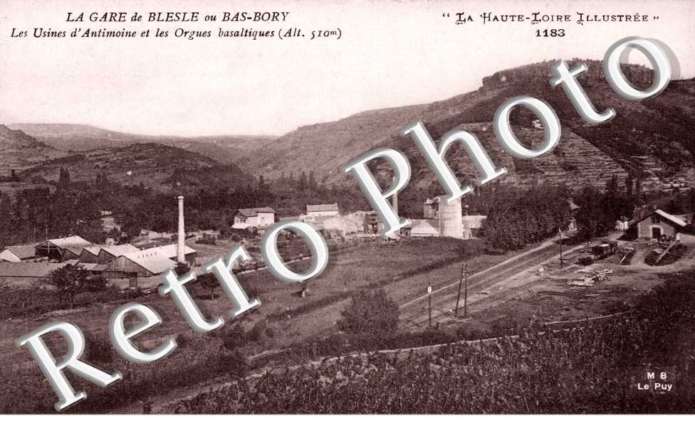 les Usines d'Antimoine et les Orgues basaltiques