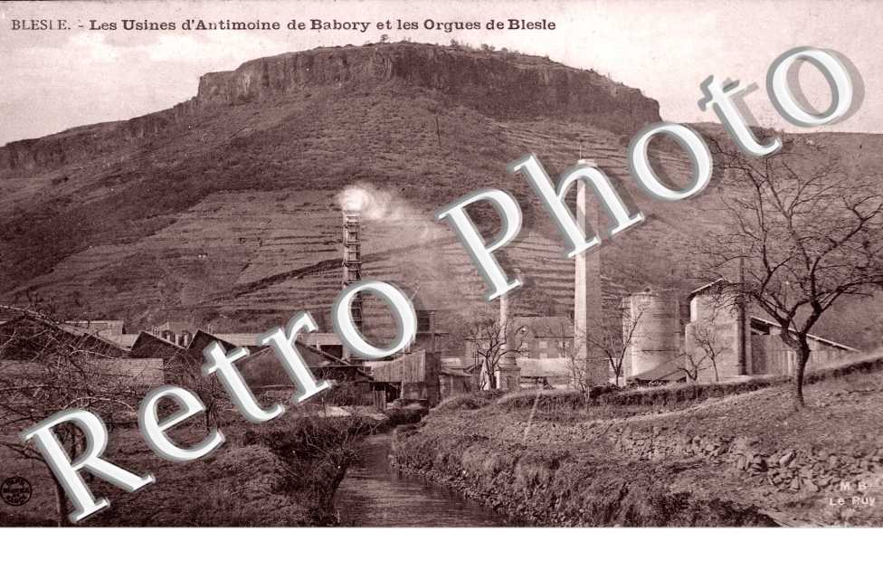 les Usines d'Antimoine de Babory et les Orgues de Blesle