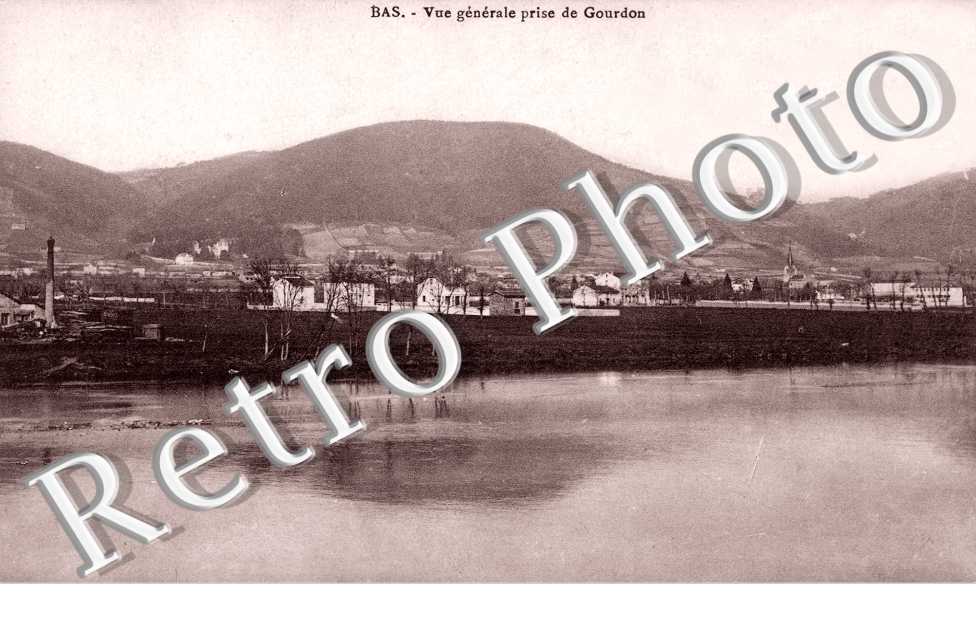 Vue generale prise de Gourdon