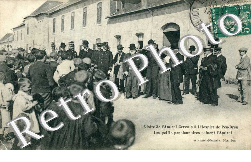 Visite de l'Amiral Gervais a l'Hospice