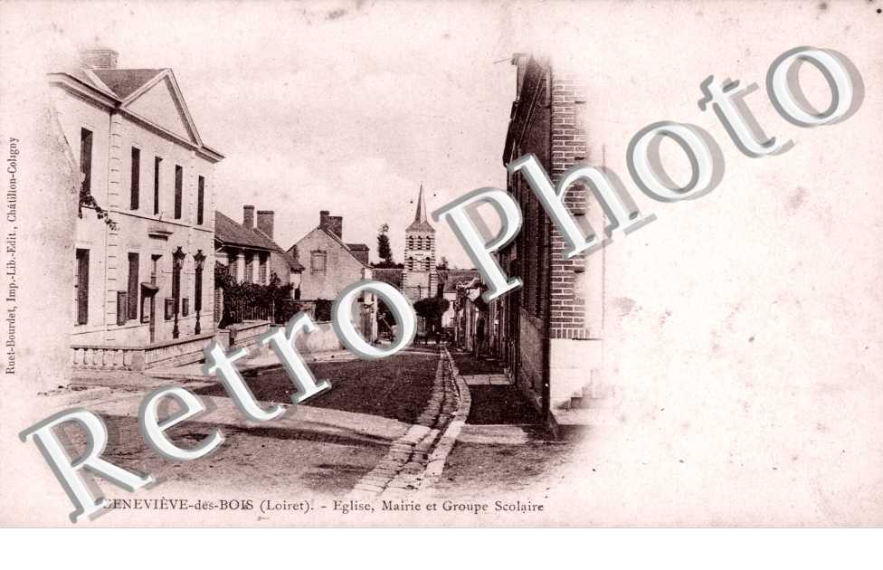 Eglise, mairie et groupe scolaire