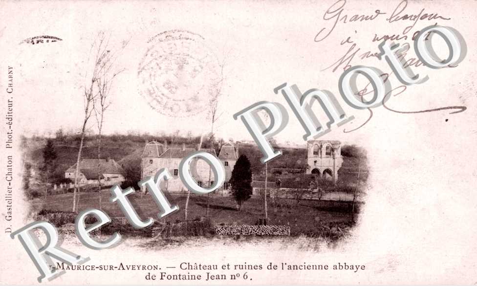 Chateau et Ruines de l'ancienne Abbaye de Fontaine Jean