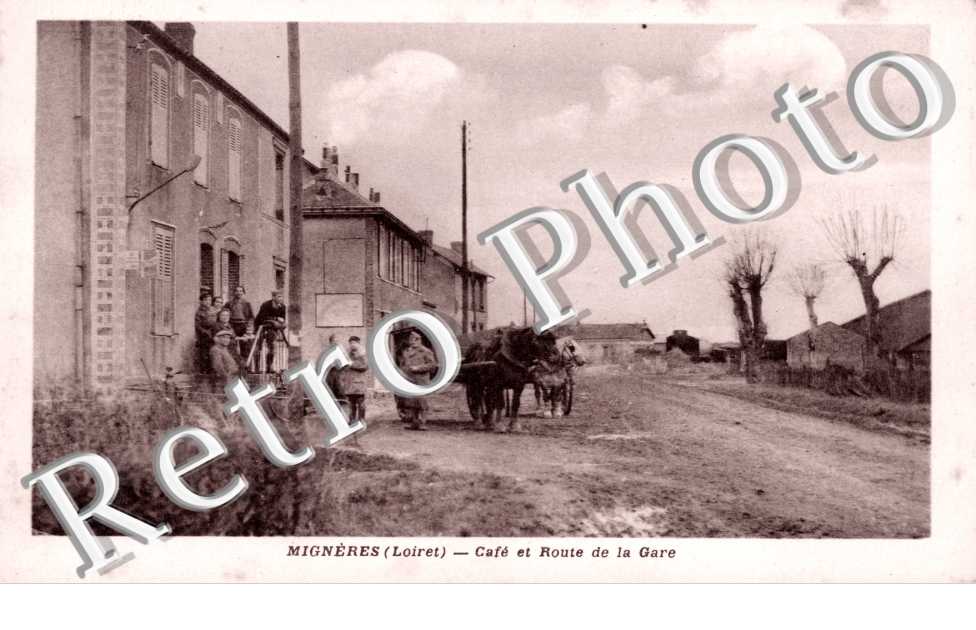 cafe et route de la gare