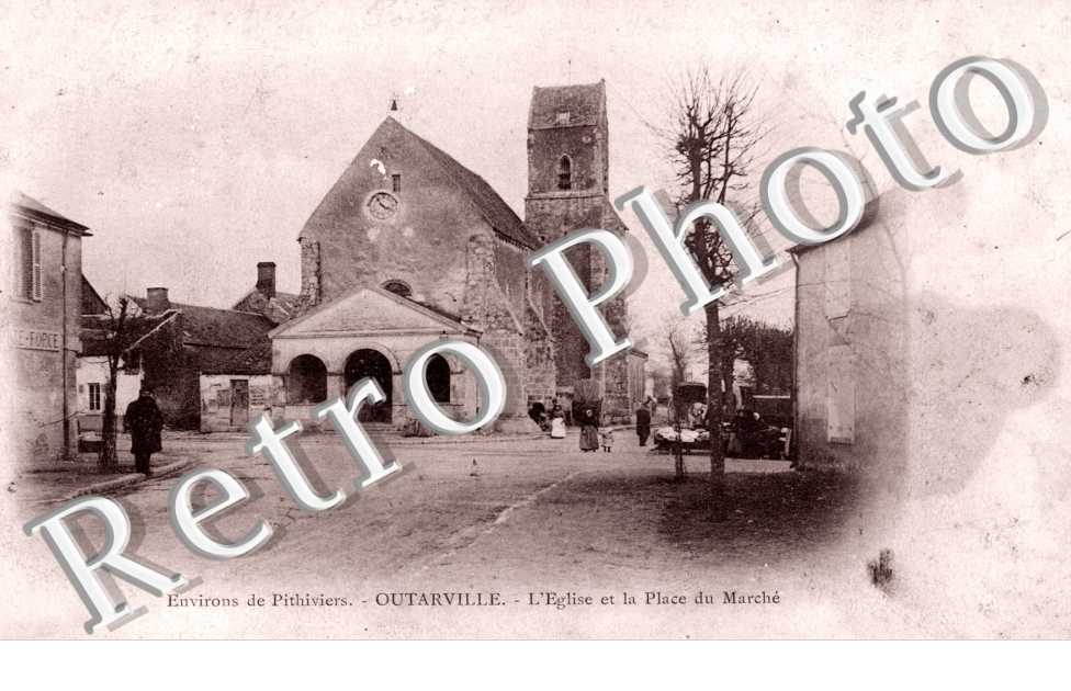l'eglise et la place du marche
