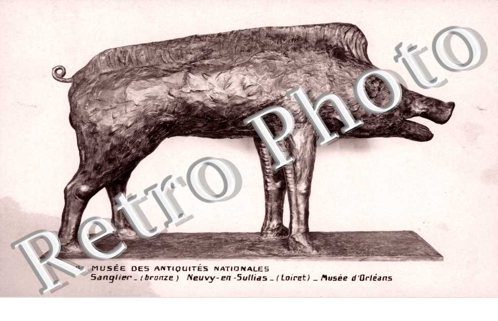 musee des antiquites nationales, sanglier en bronze
