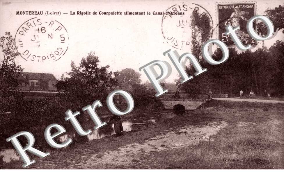 la rigolle de Courpalette alimentant le canal d'Orleans