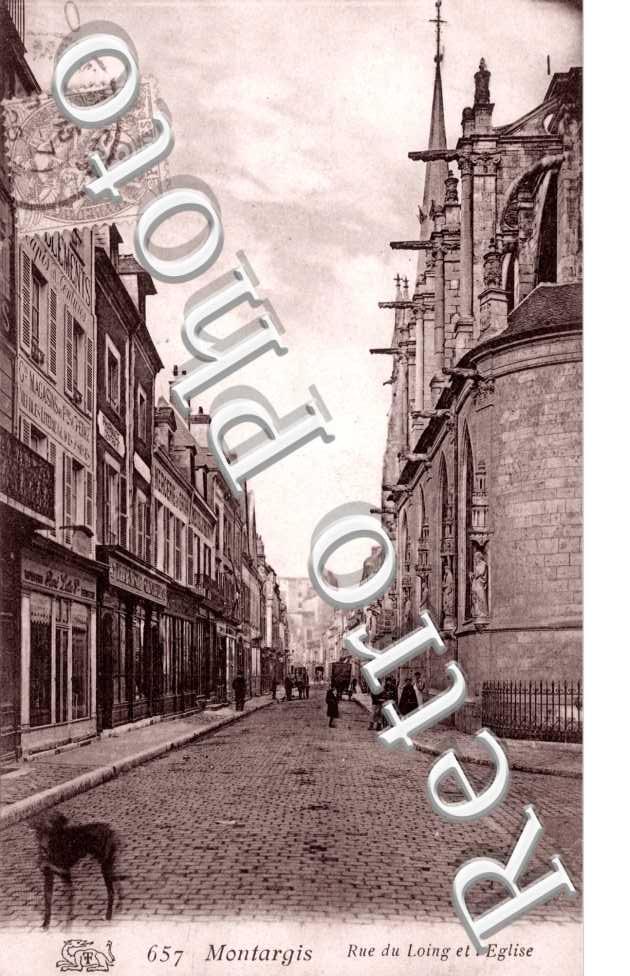 Rue de Loing et l'Eglise
