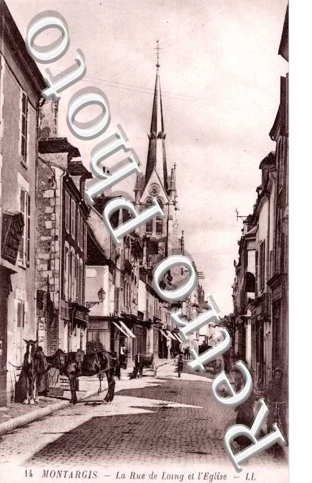 La Rue du Loing et l'Eglise