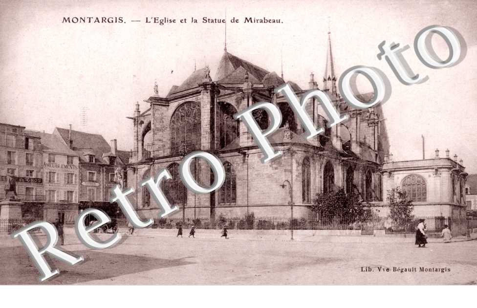 Eglise et la statue de Mirabeau