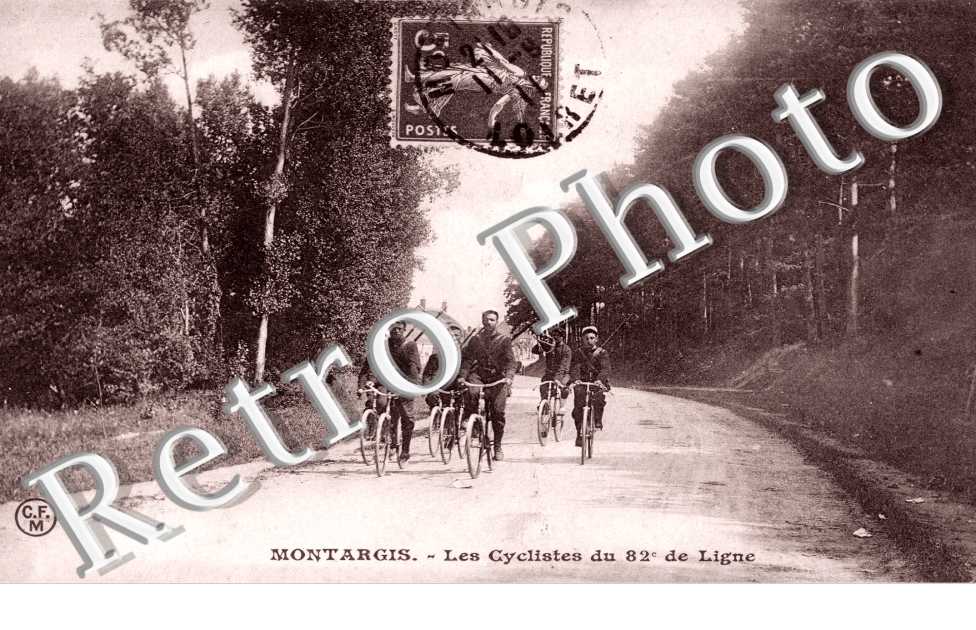 les cyclistes du 82e de ligne