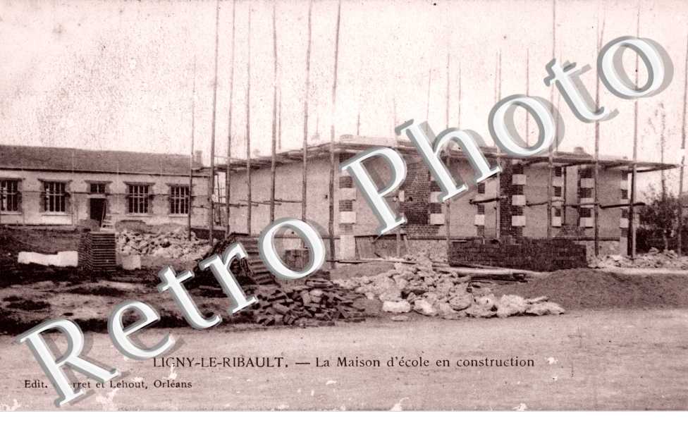 la maison d'ecole en construction
