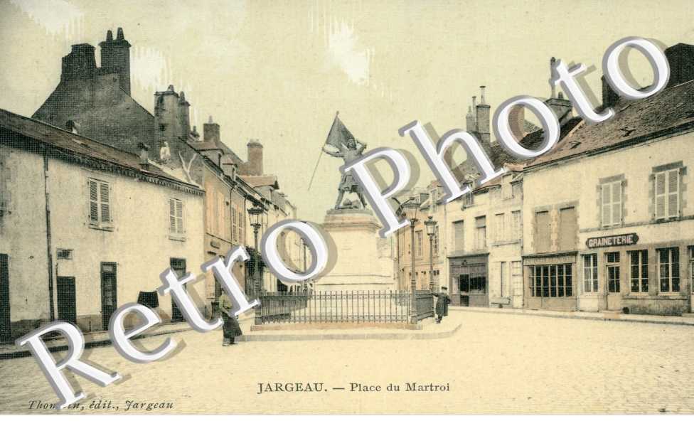 place du Martroi - carte couleur toilee