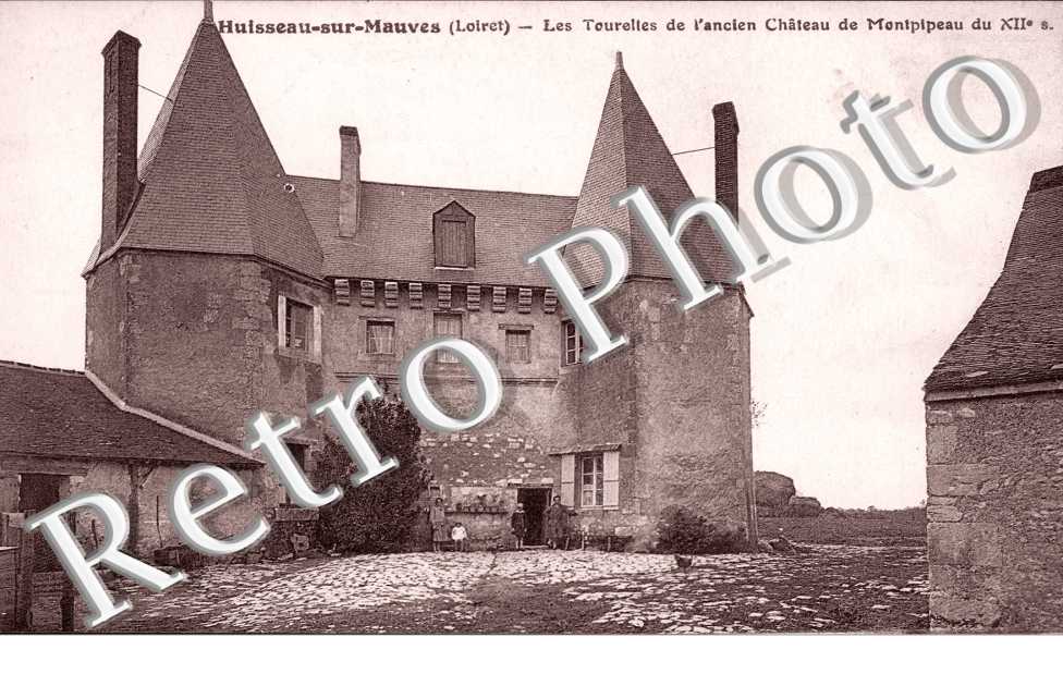 les tourelles de l'ancien chateau de Montpipeau du XIIe siecle