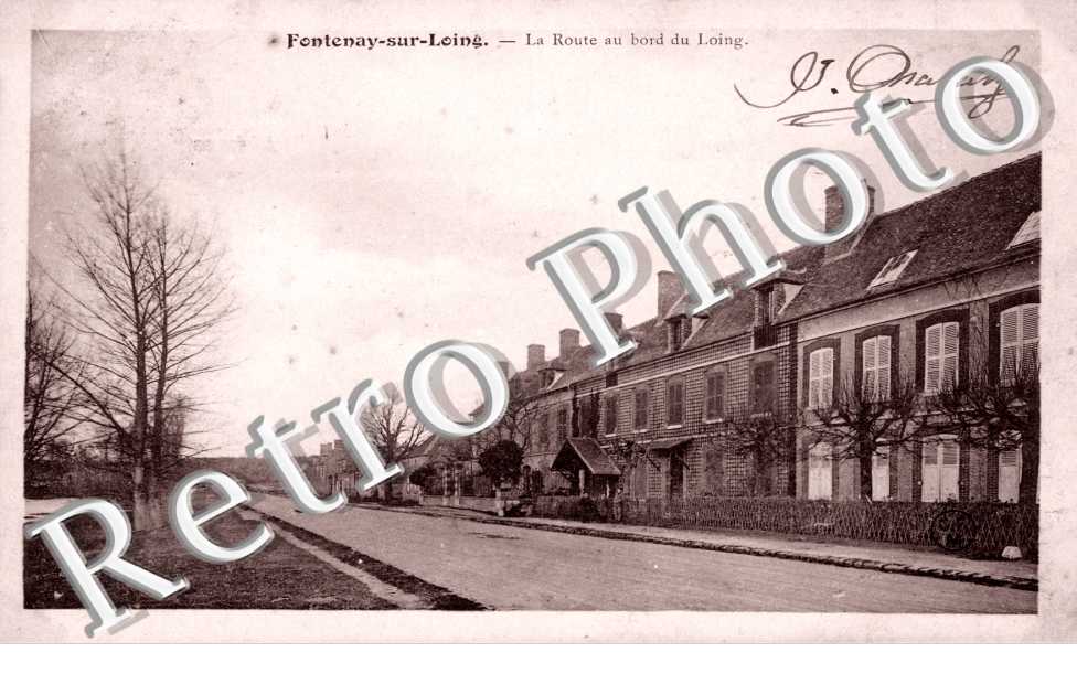 la route au bord du Loing