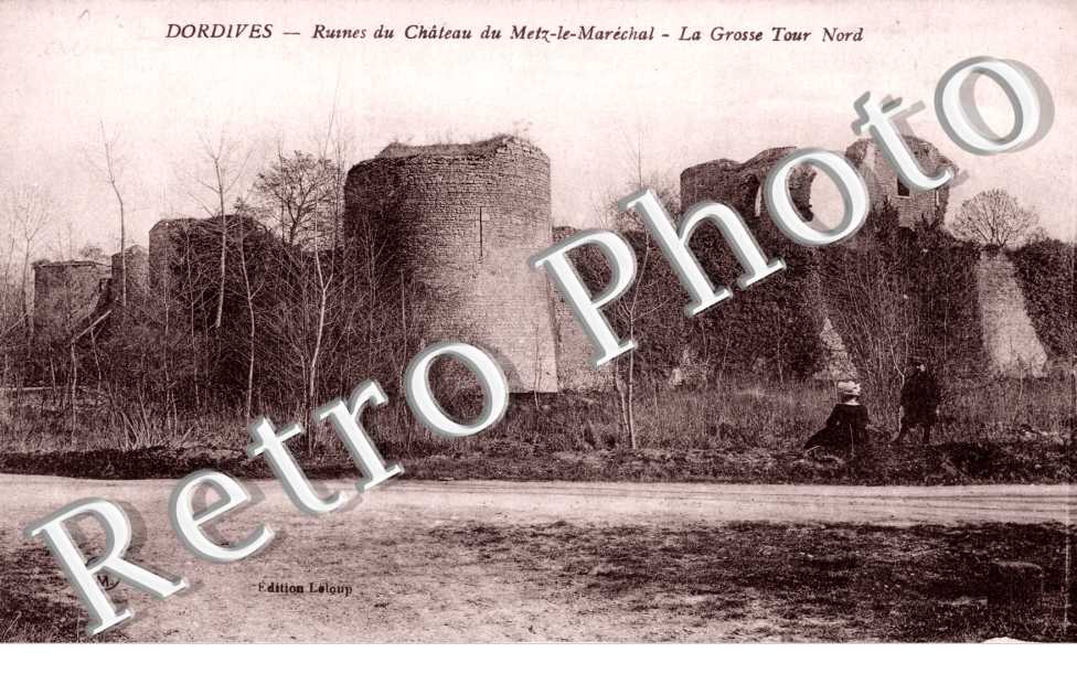 ruines du chateau du Metz-le-Marechal, la grosse tour nord