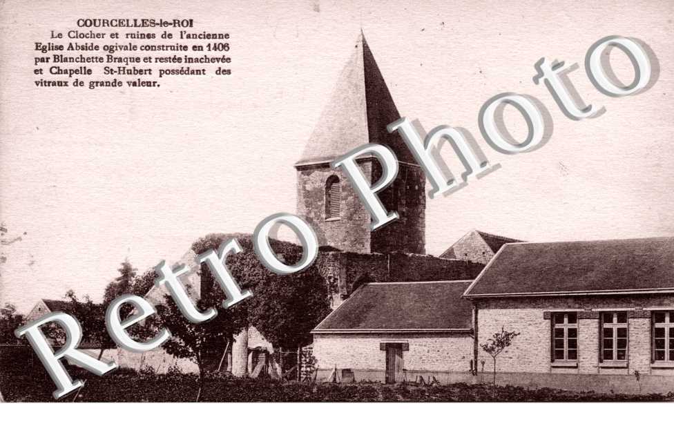 le clocher et ruines de l'ancienne eglise