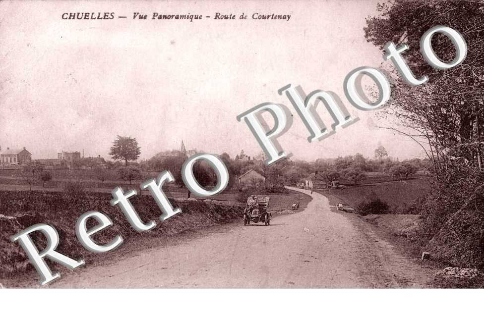 vue panoramique, route de Courtenay