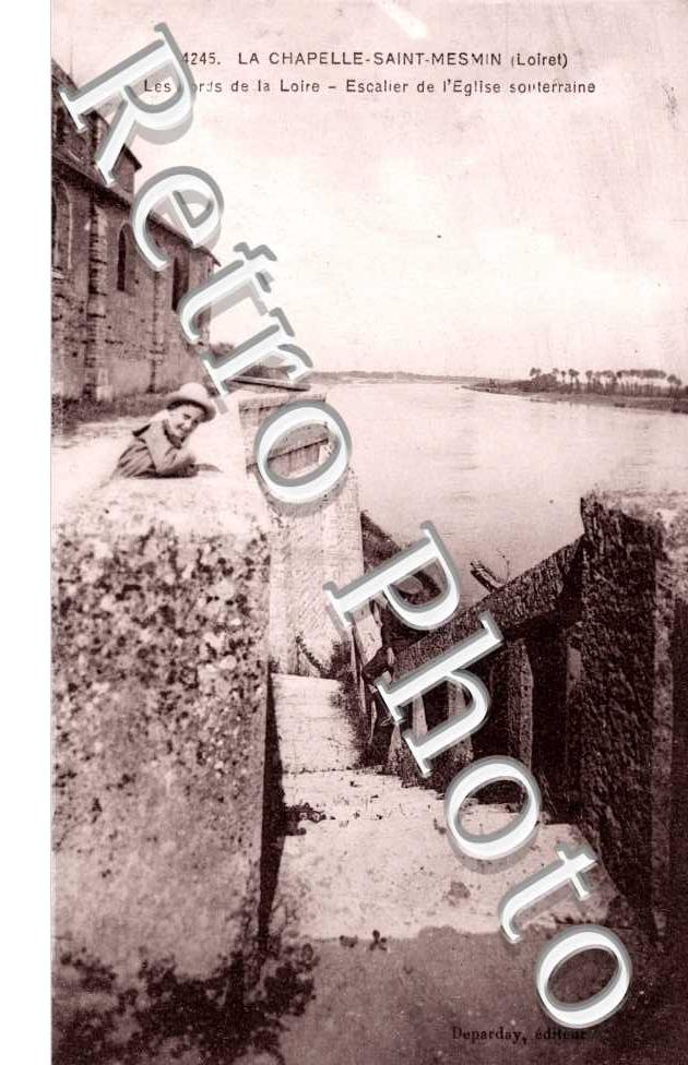 les bords de la loire, escalier de l'eglise souterraine