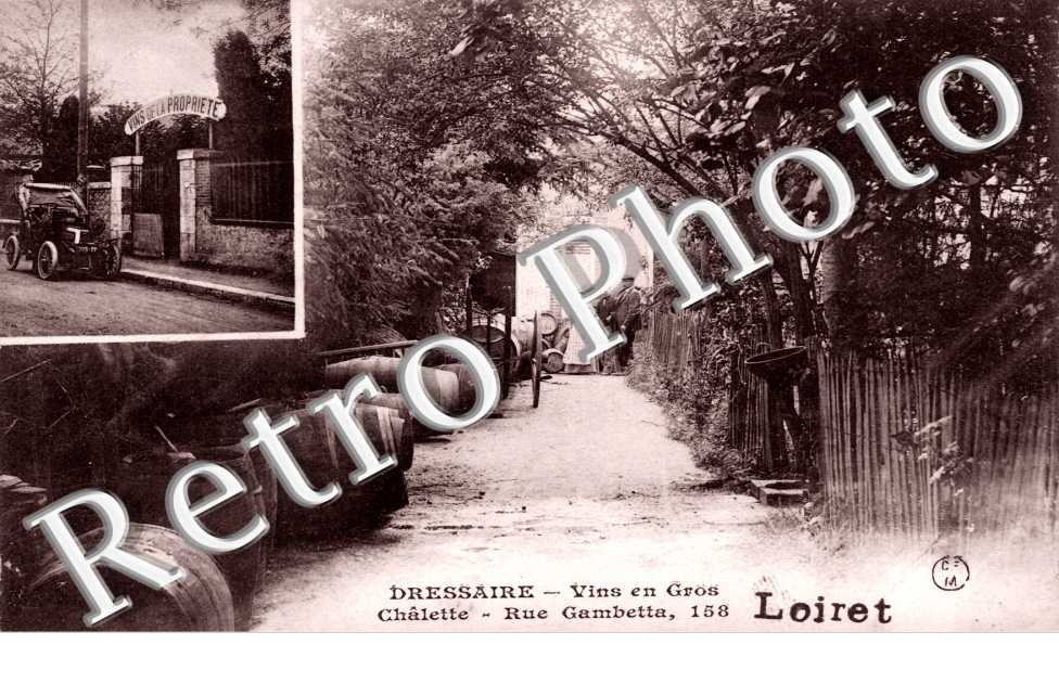 Dressaire, vins en gros, rue gambetta