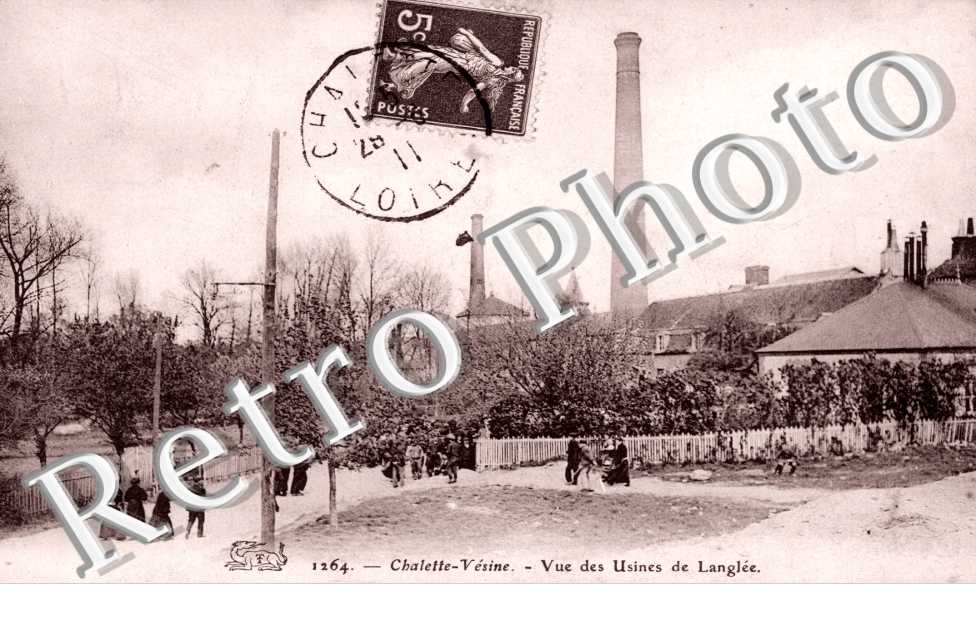 Vesine, Vue des Usines de Langlee