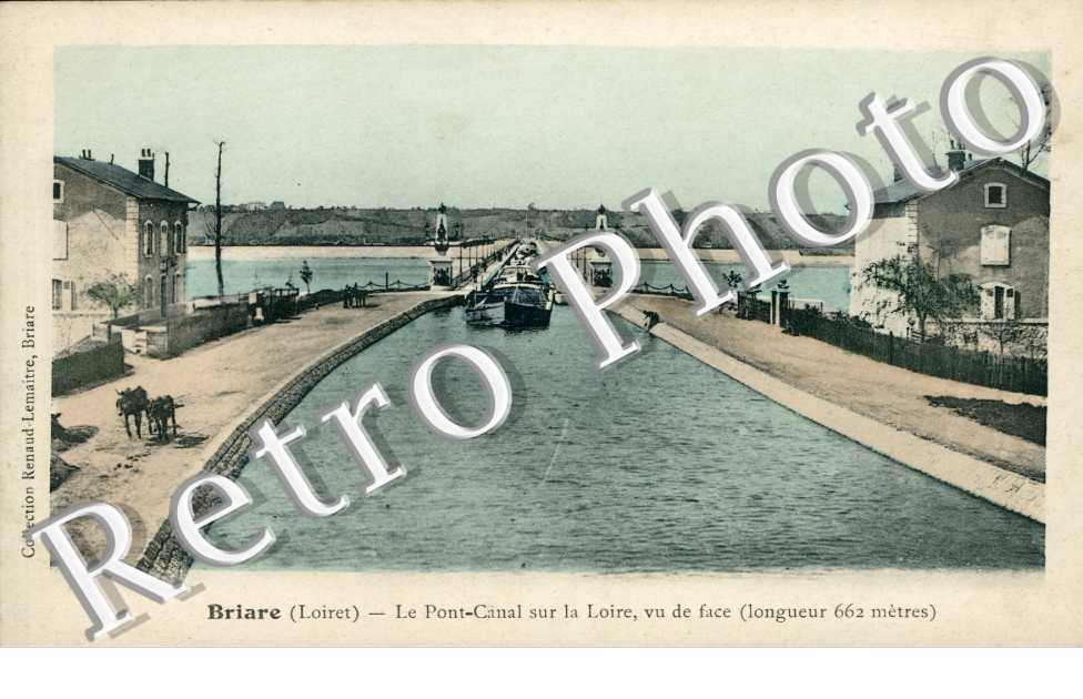 le pont canal sur la loire vu de face (couleur)