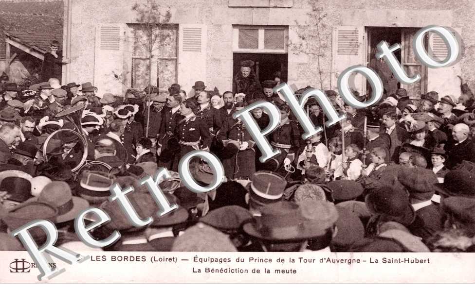 equipage du prince de la tour d'Auvergne, la Saint Hubert, la benediction de la meute