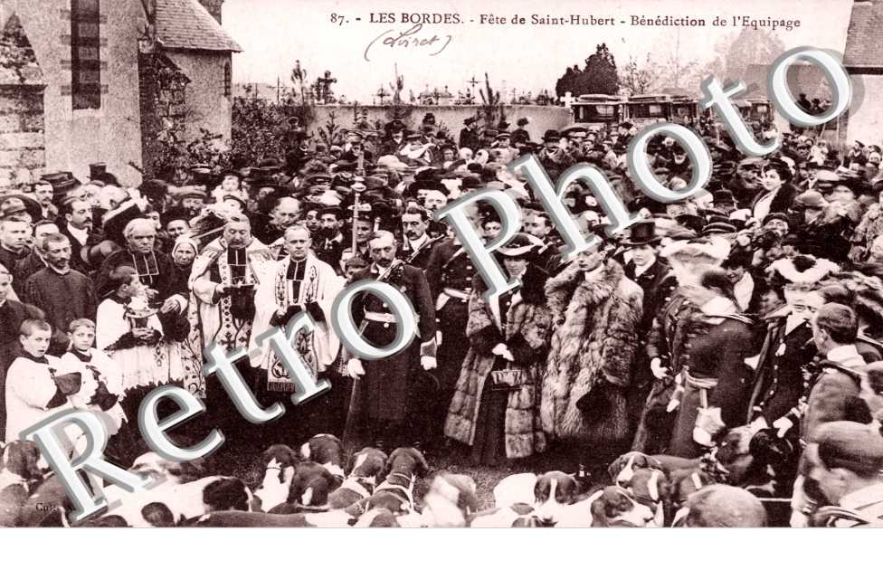 fete de Saint Hubert, la benediction de l'equipage