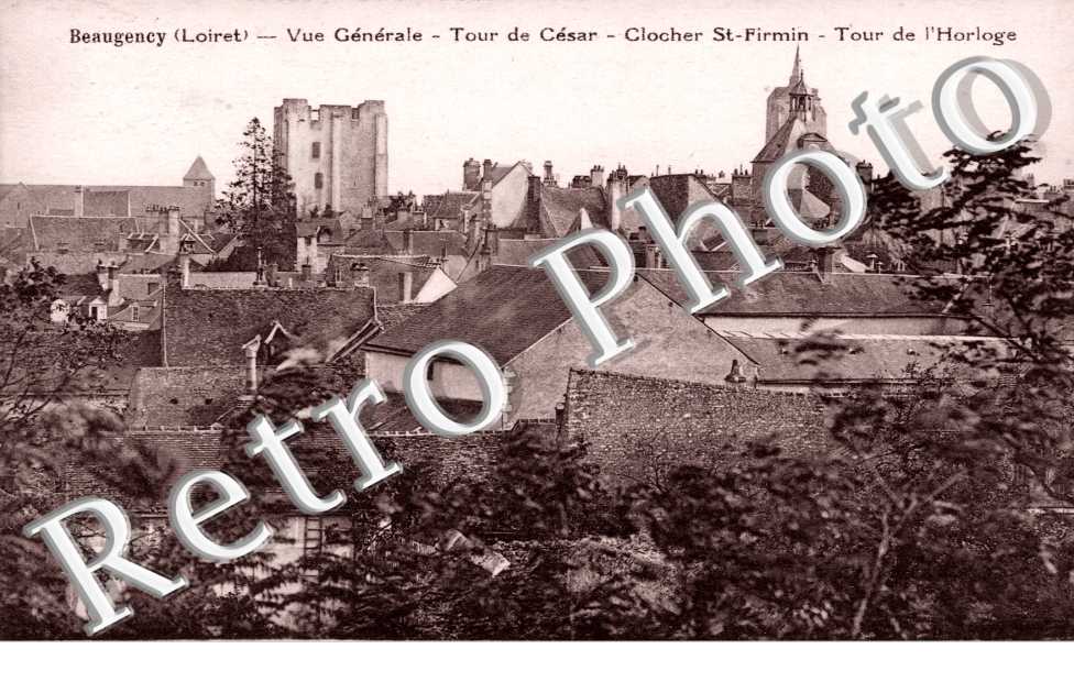 Vue generale, Tour de Cesar, Clocher St Firmin, Tour de l'Horloge