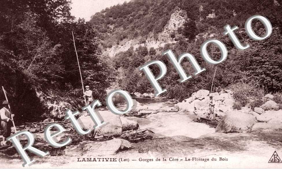 Les Gorges de la Cere le flottage des bois