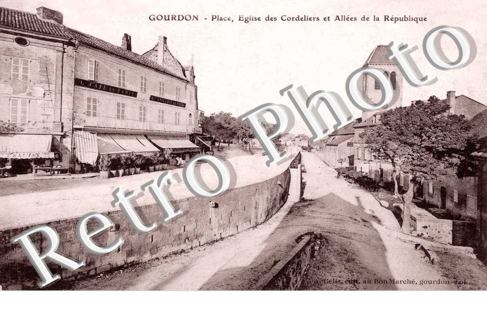 Place Eglise des Cordeliers et Allees de la Republique